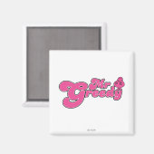 Mr Greedy staat rond Magneet (Voorkant / Achterkant)