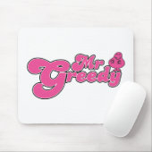 Mr Greedy staat rond Muismat (Met muis)