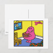 Mr Greedy | Woonkamer eten Briefkaart (Voorkant / Achterkant)