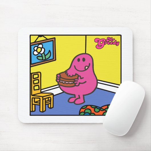 Mr Greedy | Woonkamer eten Muismat (Met muis)