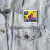 Mr Greedy | Woonkamer eten Vierkante Button 5,1 Cm (In situ)