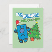 Mr Grumpy | Bah Humbug Briefkaart (Voorkant / Achterkant)