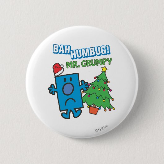 Mr Grumpy | Bah Humbug Ronde Button 5,7 Cm (Voorkant)
