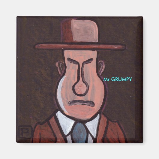 Mr GRUMPY Magneet (Voorkant)