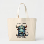 Mr Grumpy Monster Canvas tas (Voorkant)