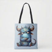 Mr Grumpy Monster Canvas tas (Voorkant)