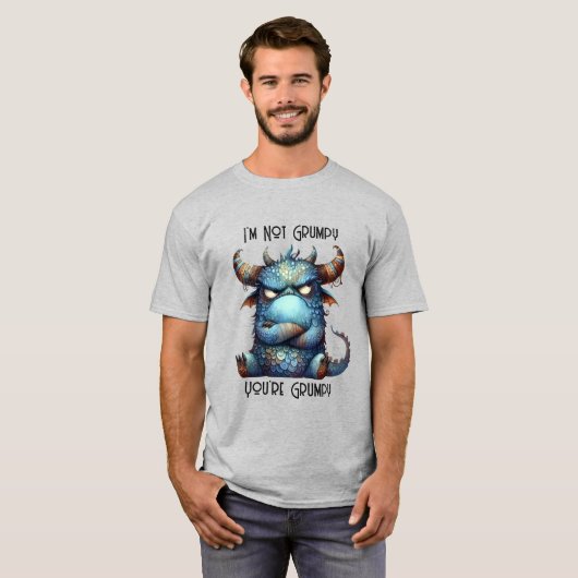 Mr Grumpy Monster T-shirt (Voorkant volledig)