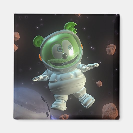 Mr. Gummibär Astronautenmagneet Magneet (Voorkant)