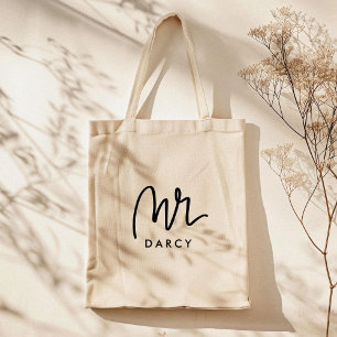 Mr. Hand Lettered Canvas tas
