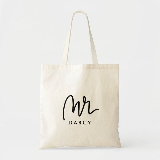 Mr. | Hand Lettered Canvas tas (Voorkant)