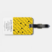 Mr Happy | Al Smile Pattern Bagagelabel (Achterkant horizontaal)