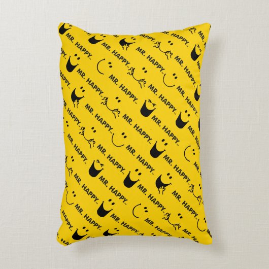 Mr Happy | Al Smile Pattern Decoratief Kussen (Voorkant(Verticaal))