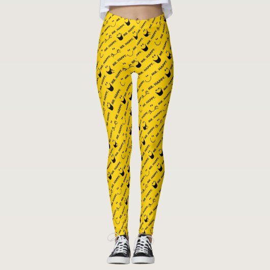 Mr Happy | Al Smile Pattern Leggings (Voorkant)