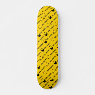 Mr Happy Al Smile Pattern Skateboard