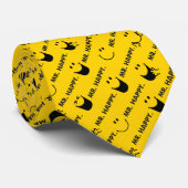 Mr Happy | Al Smile Pattern Stropdas (Opgerold)