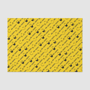 Mr Happy   Al Smile Pattern Tissuepapier