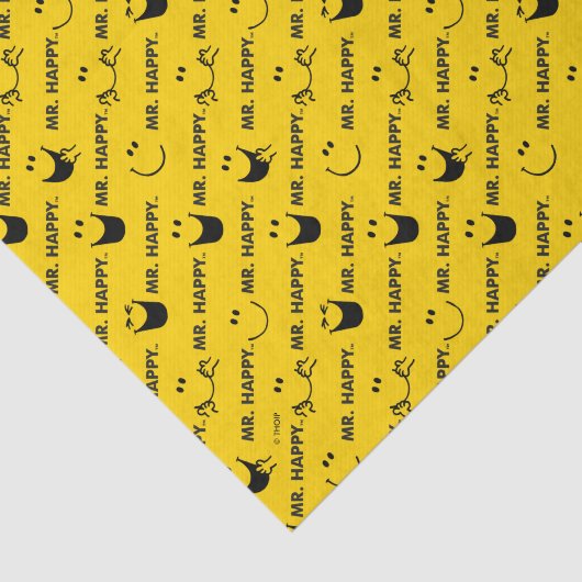 Mr Happy | Al Smile Pattern Tissuepapier (Detail)