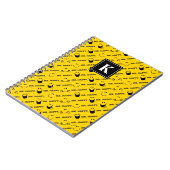 Mr Happy | All Smiles Pattern | Monogram Notitieboek (Linkerzijde)