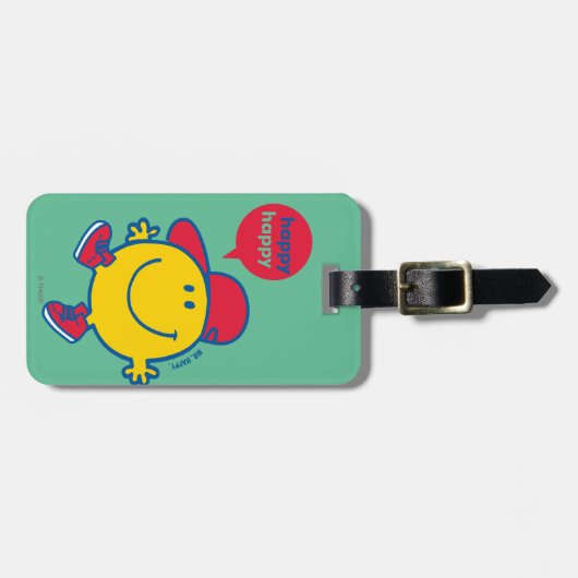 Mr Happy Bagagelabel (Voorkant horizontaal)