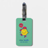 Mr Happy Bagagelabel (Achterkant verticaal)