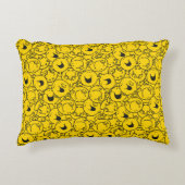 Mr Happy | Batch of Yellow Smiles Pattern Accent Kussen (Voorkant)