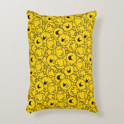 Mr Happy | Batch of Yellow Smiles Pattern Accent Kussen (Voorkant(Verticaal))