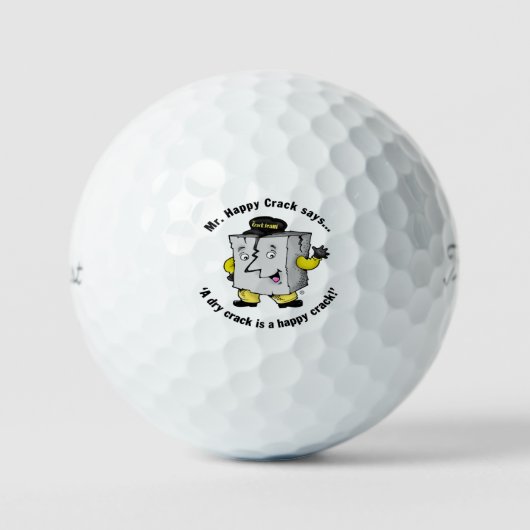 Mr Happy Crack golfballen (Voorkant)
