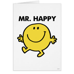 Mr Happy Dansen en glimlachen