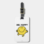 Mr Happy | Dansen en glimlachen Bagagelabel (Voorkant verticaal)