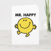 Mr Happy | Dansen en glimlachen Kaart (Voorkant)