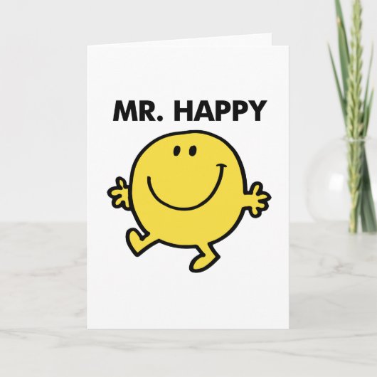 Mr Happy | Dansen en glimlachen Kaart (Voorkant)