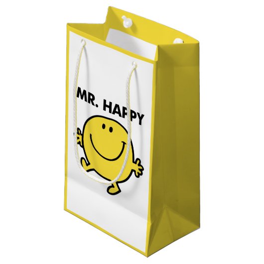Mr Happy | Dansen en glimlachen Klein Cadeauzakje (Voorkant Gekanteld)