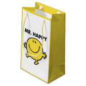 Mr Happy | Dansen en glimlachen Klein Cadeauzakje (Achterkant Gekanteld)