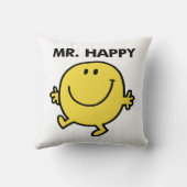 Mr Happy | Dansen en glimlachen Kussen (Achterkant)