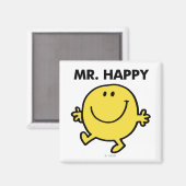 Mr Happy | Dansen en glimlachen Magneet (Voorkant / Achterkant)