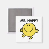 Mr Happy | Dansen en glimlachen Magneet (Voorkant / Achterkant)
