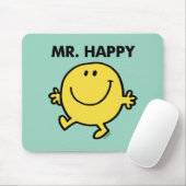 Mr Happy | Dansen en glimlachen Muismat (Met muis)