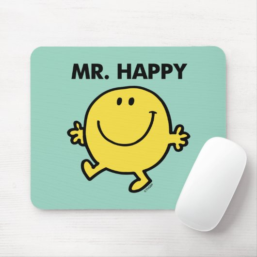 Mr Happy | Dansen en glimlachen Muismat (Met muis)