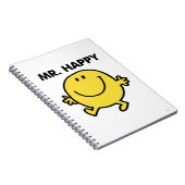 Mr Happy | Dansen en glimlachen Notitieboek (Rechterzijde)