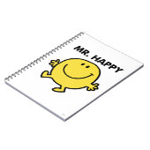 Mr Happy | Dansen en glimlachen Notitieboek (Linkerzijde)