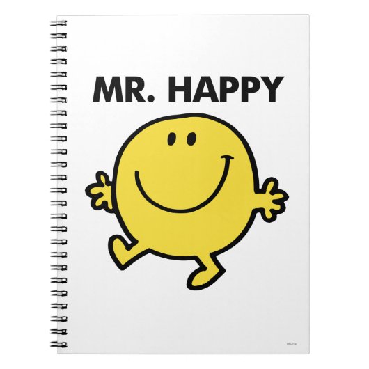 Mr Happy | Dansen en glimlachen Notitieboek (Voorkant)