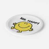 Mr Happy | Dansen en glimlachen Papieren Bordje (Gekanteld)