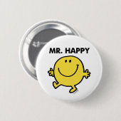 Mr Happy | Dansen en glimlachen Ronde Button 5,7 Cm (Voorkant /achterkant)