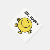 Mr Happy | Dansen en glimlachen Servet (Hoek)