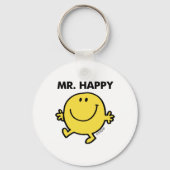 Mr Happy | Dansen en glimlachen Sleutelhanger (Voorkant)