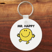Mr Happy | Dansen en glimlachen Sleutelhanger (Achterkant)