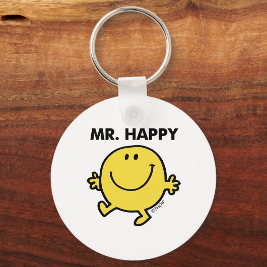 Mr Happy | Dansen en glimlachen Sleutelhanger (Achterkant)