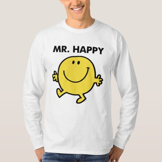Mr Happy | Dansen en glimlachen T-shirt (Voorkant)