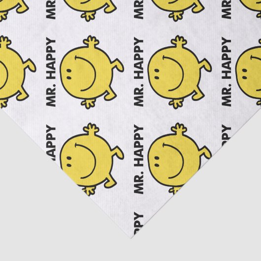 Mr Happy | Dansen en glimlachen Tissuepapier (Detail)
