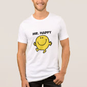 Mr Happy | Dansen en glimlachen Tri-Blend Shirt (Voorkant)